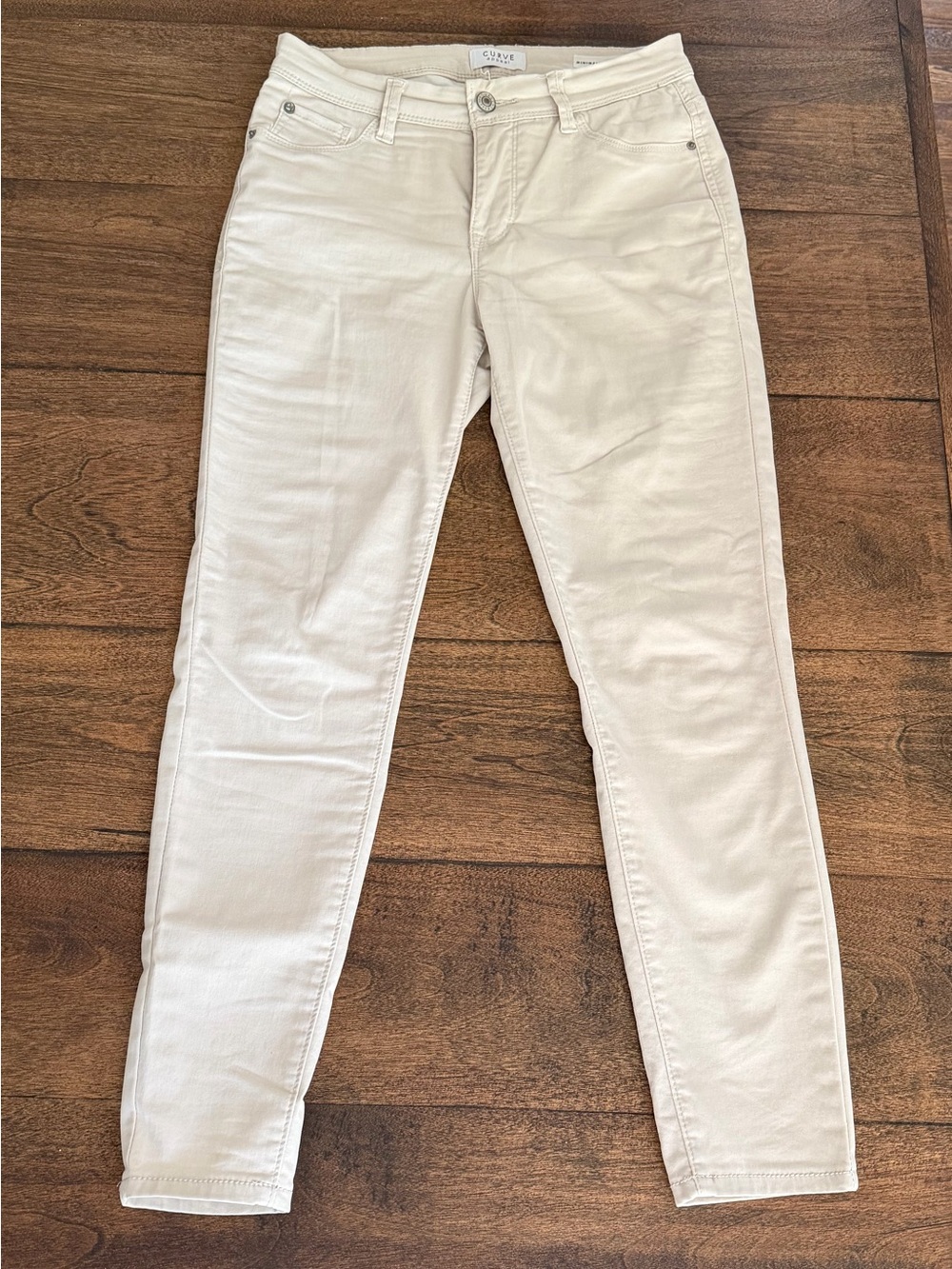 Curve Appeal Women’s Light Tan Pants Size 26 short/petite